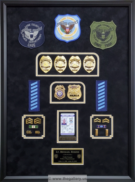 Police Department retirement shadow box examples






The Gallery at Brookwood
www.thegallery.us
770-941-3394
Your Custom Framing Expert
Picture Framing Examples
Custom Framing Examples
Shadowbox Examples
20220412_092131