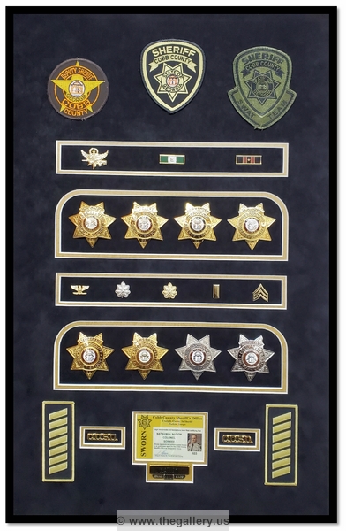 Police Department retirement shadow box examples






The Gallery at Brookwood
www.thegallery.us
770-941-3394
Your Custom Framing Expert
Picture Framing Examples
Custom Framing Examples
Shadowbox Examples
Microsoft Word - Document1