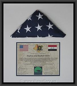 Flag Shadowbox with certificate

The Gallery at Brookwood
www.thegallery.us
770-941-3394
Your Custom Framing Expert
Picture Framing Examples
Custom Framing Examples
Shadowbox Examples