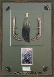 Framed turkey feet with beard.

The Gallery at Brookwood
www.thegallery.us
770-941-3394
Your Custom Framing Expert
Picture Framing Examples
Custom Framing Examples
Shadowbox Examples