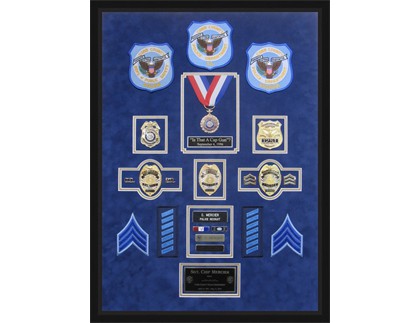 Cobb County Police Department Shadowbox